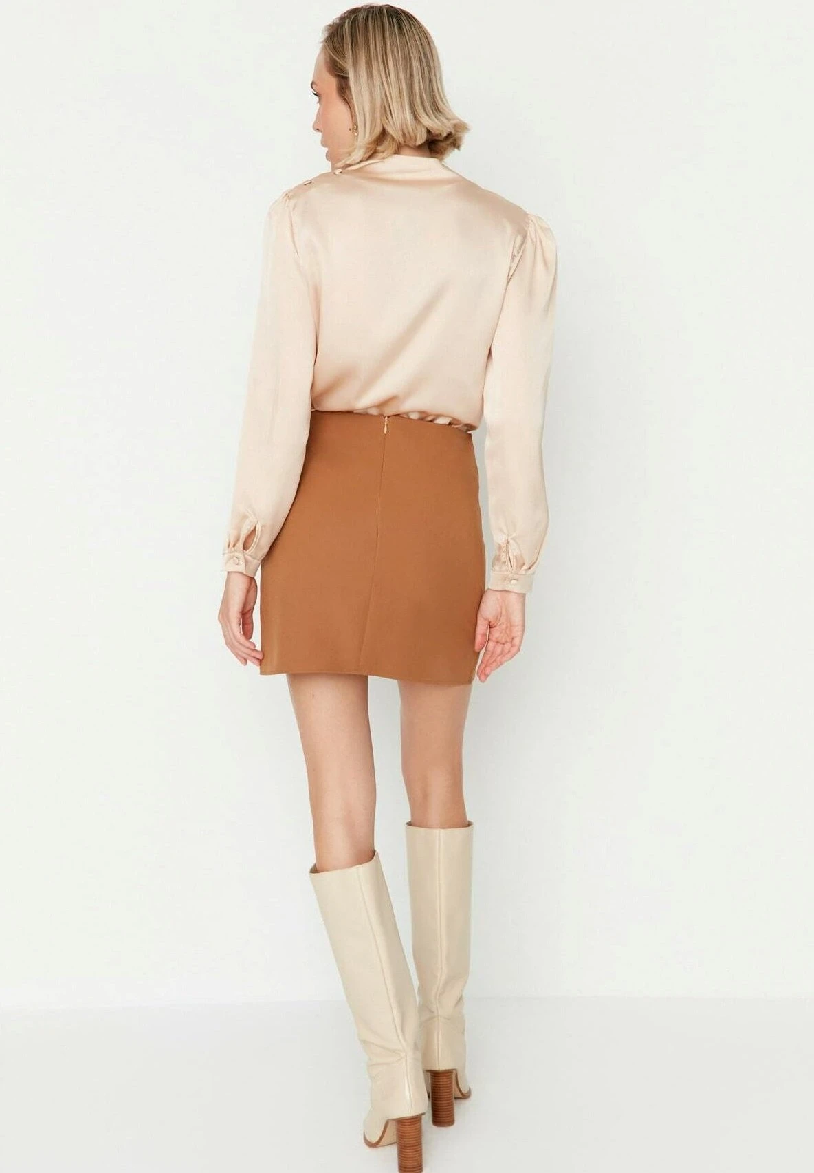 Trendyol Falda Acampanada - Brown - Imagen 3