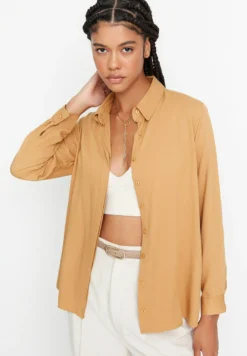Trendyol Camisa - Brown