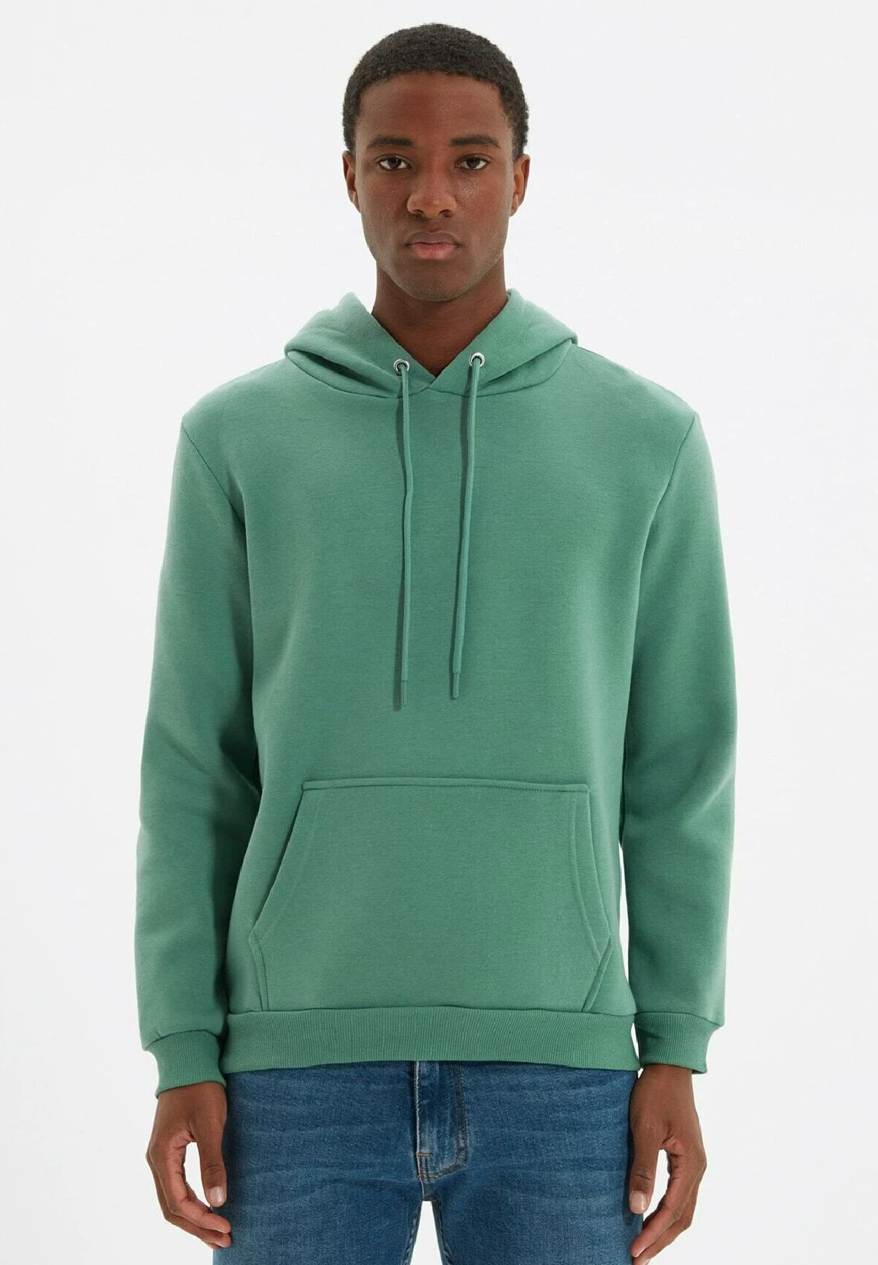 Trendyol Jersey Con Capucha - Green