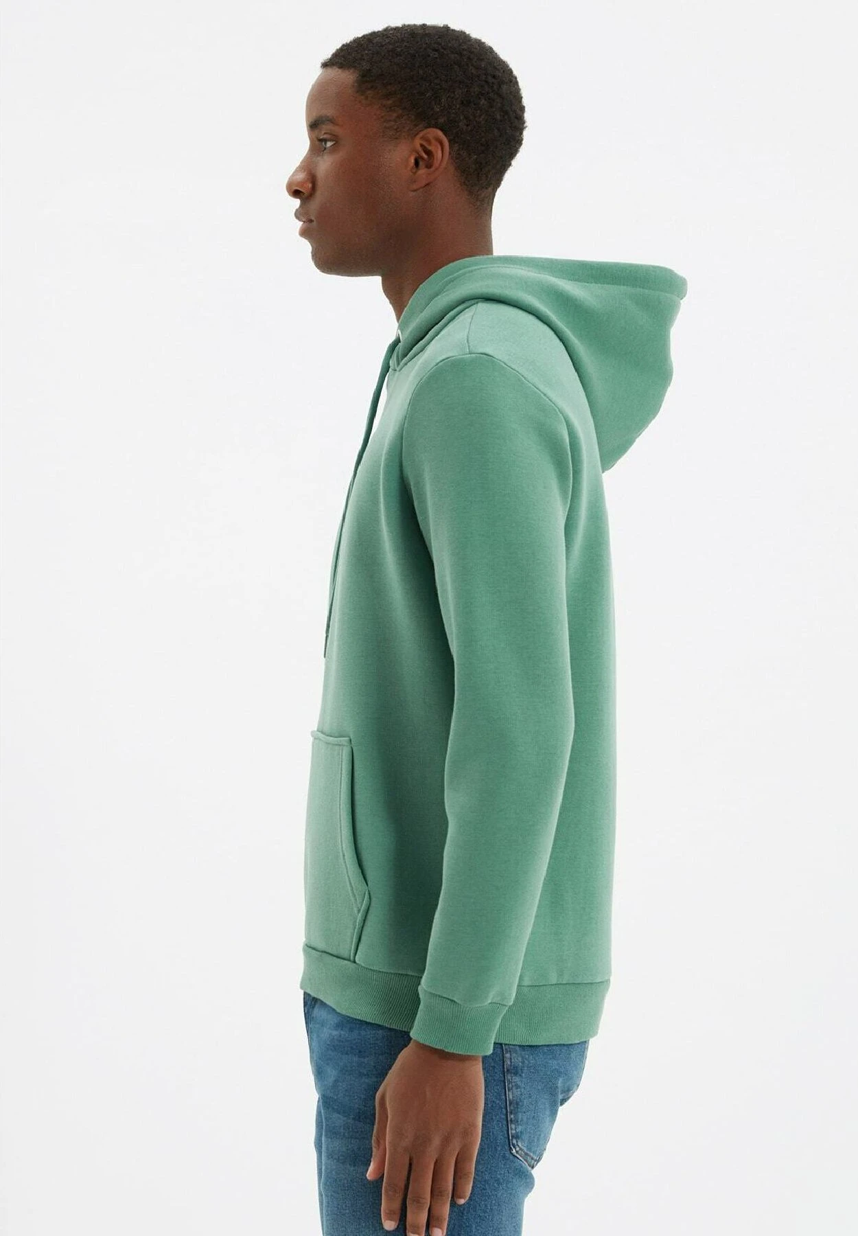 Trendyol Jersey Con Capucha - Green - Imagen 4