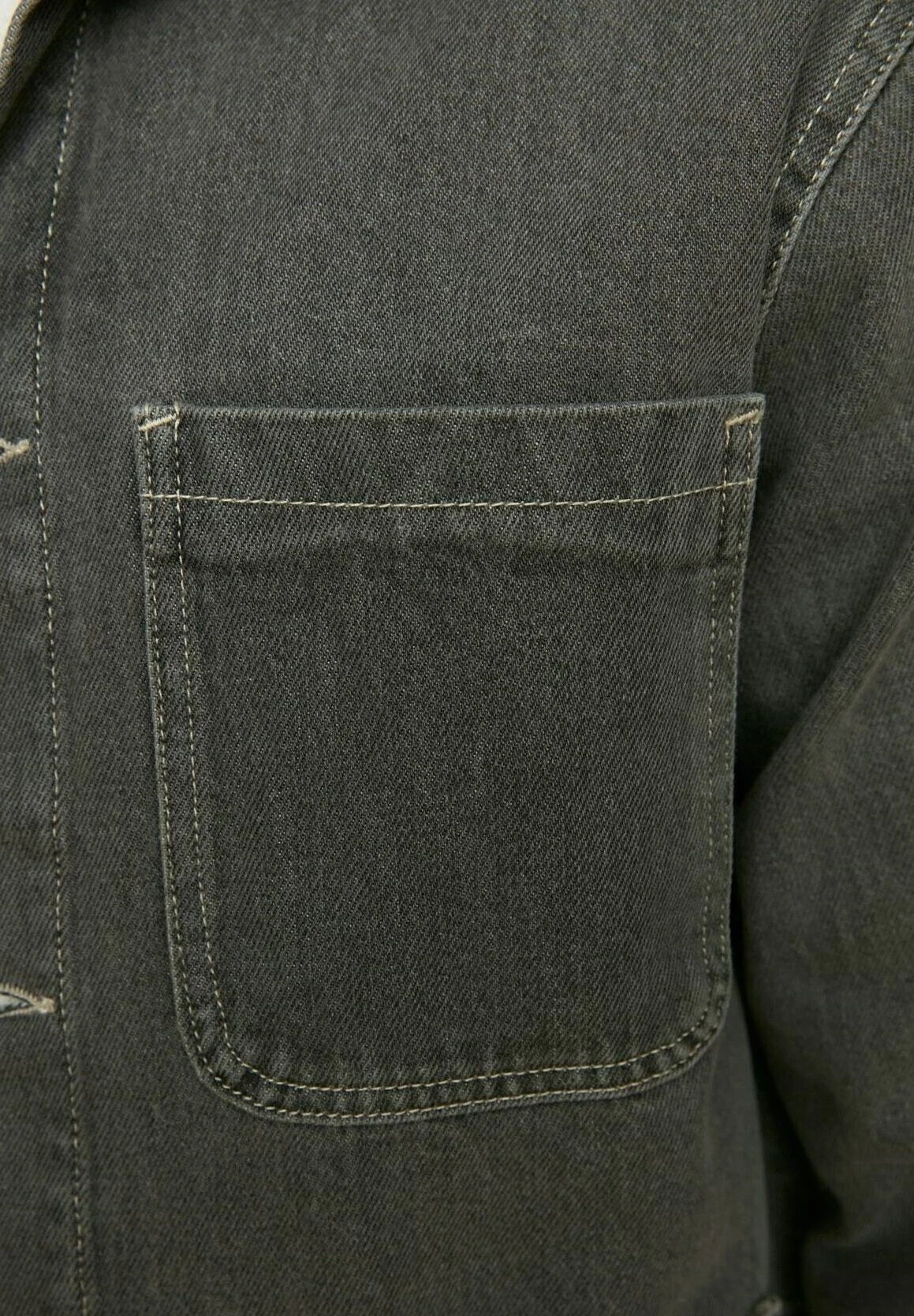 Trendyol Chaqueta Vaquera - Grey - Imagen 6