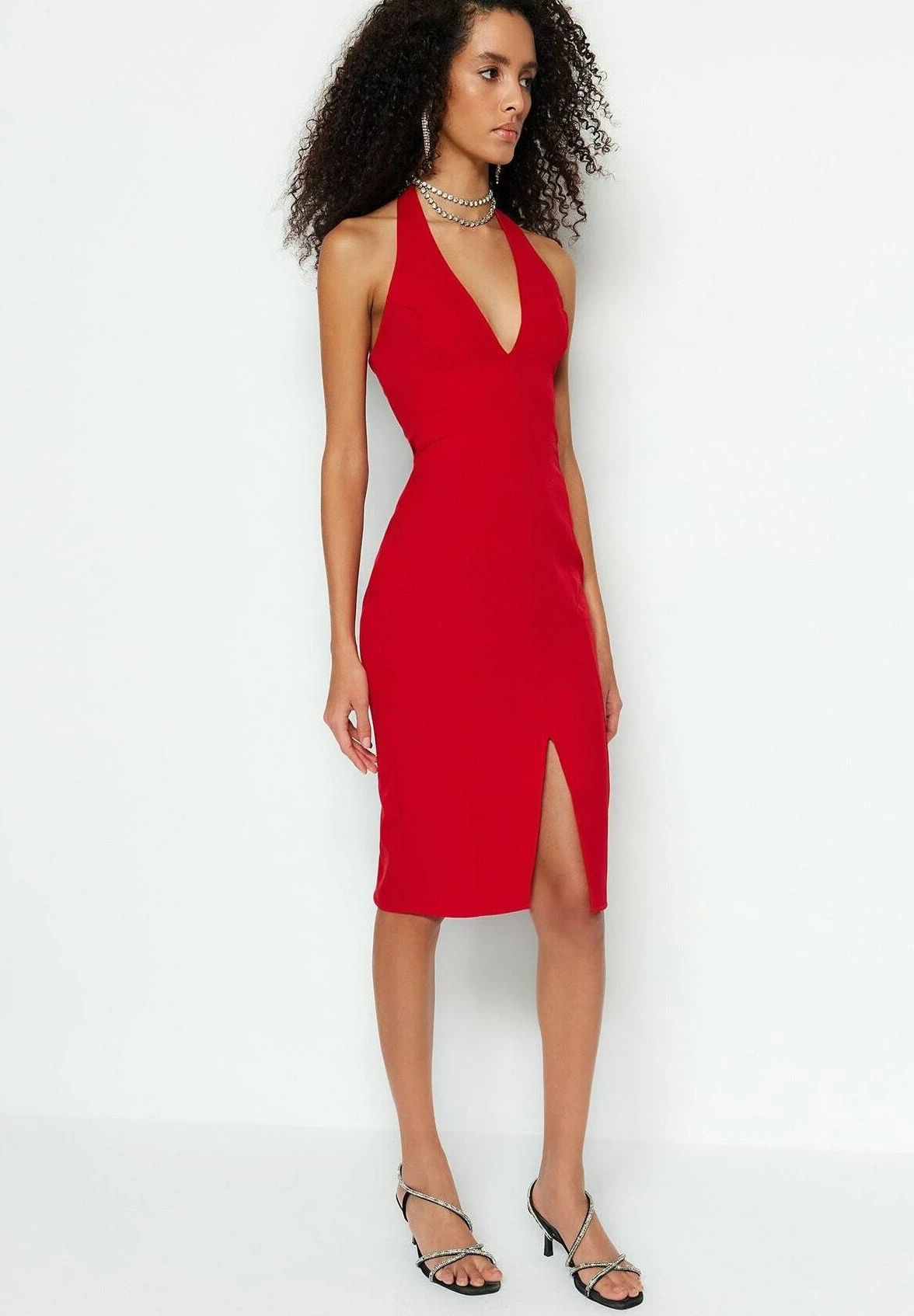 Trendyol Vestido De Tubo - Red - Imagen 2