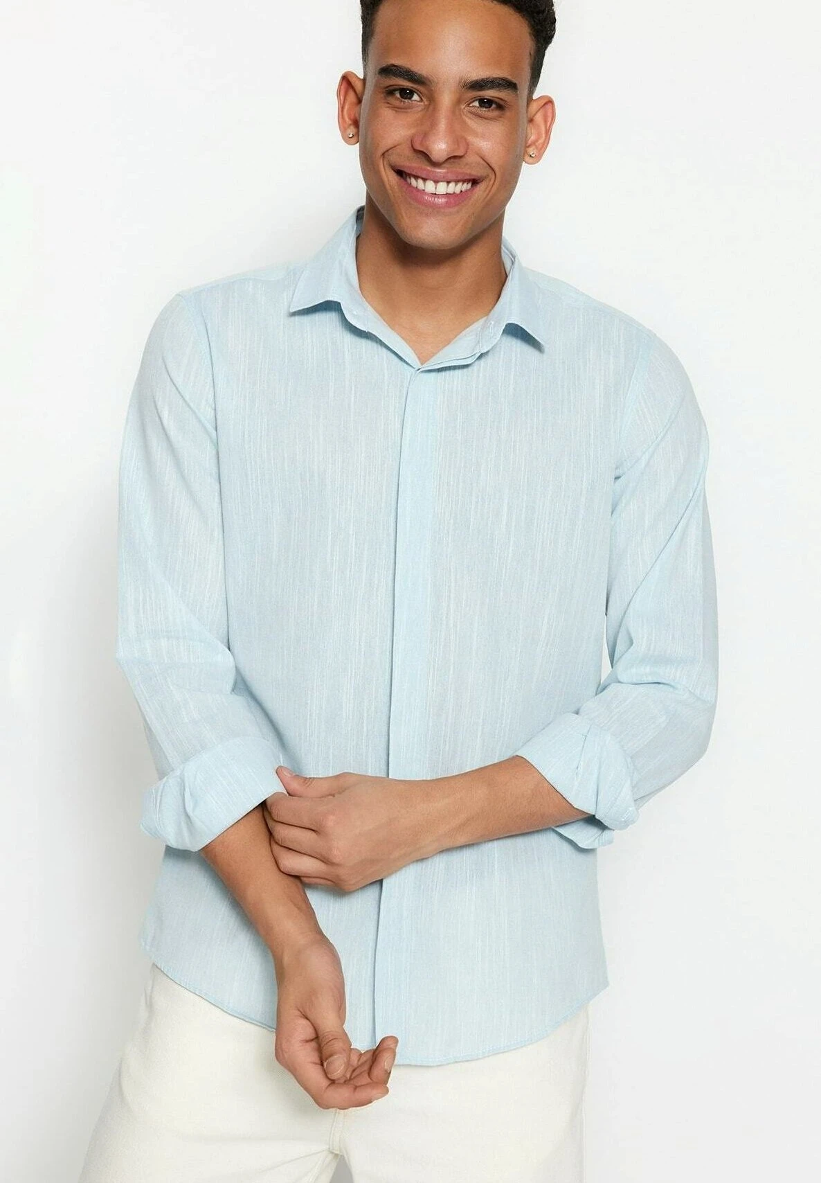 Trendyol Camisa - Blue - Imagen 3