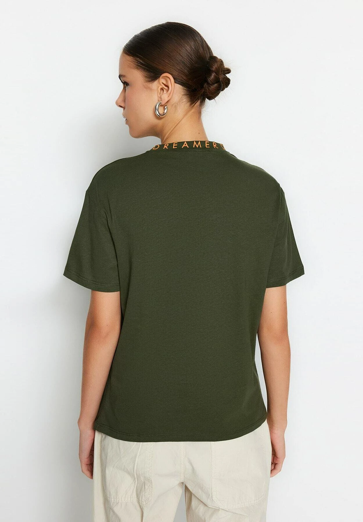 Trendyol Twoaw - Camiseta Estampada - Green - Imagen 3