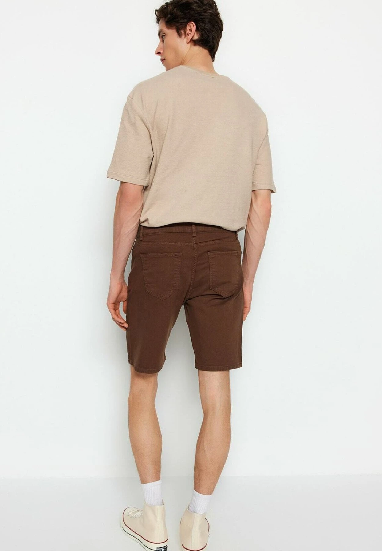 Trendyol Gewoontjes - Shorts Vaqueros - Brown - Imagen 3