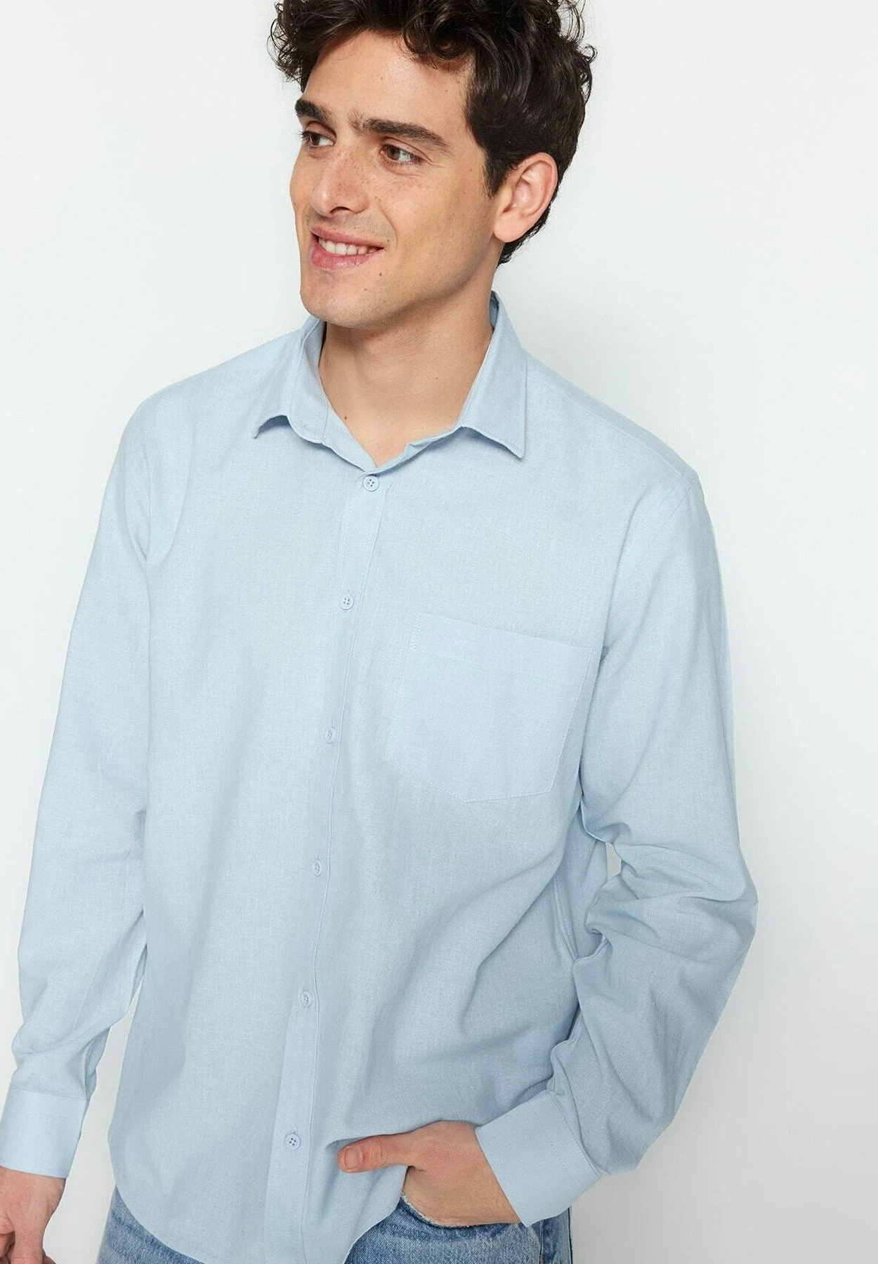 Trendyol Camisa - Blue