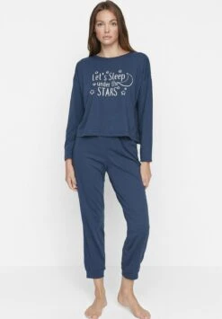 Trendyol Set - Pijama - Blue