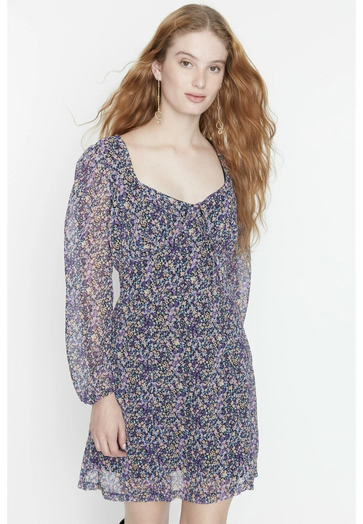 Trendyol Vestido Informal - White - Imagen 5