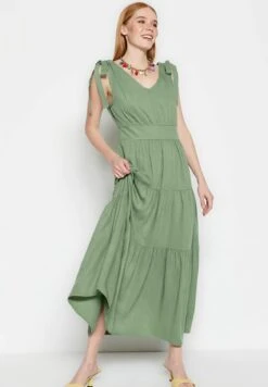 Trendyol Vestido Largo - Green