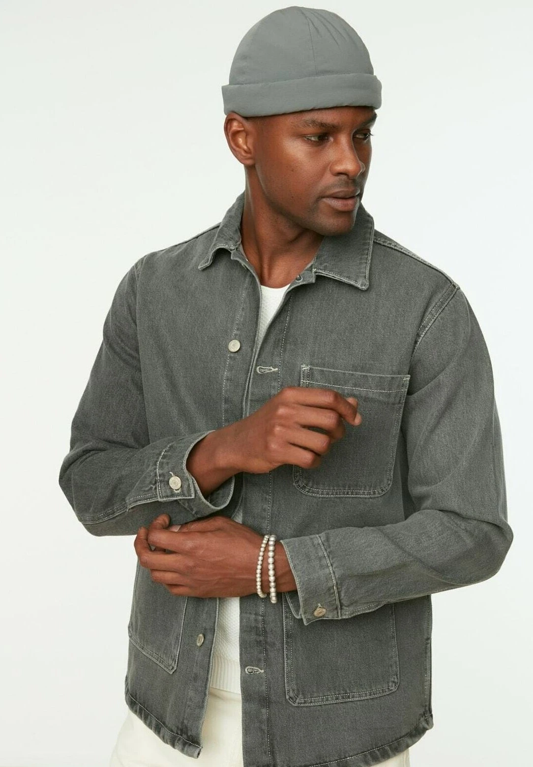 Trendyol Chaqueta Vaquera - Grey