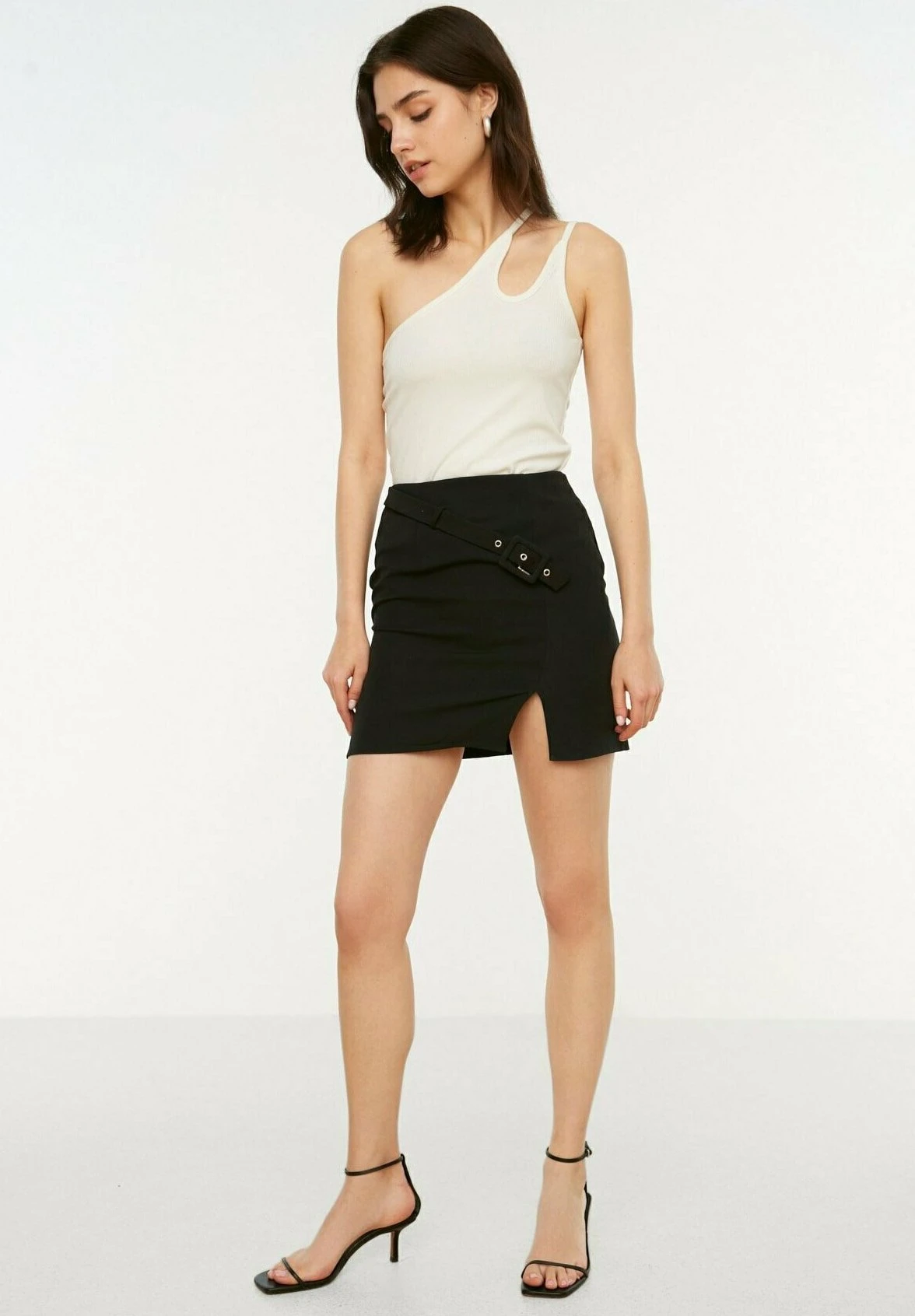 Trendyol Falda Acampanada - Black - Imagen 2