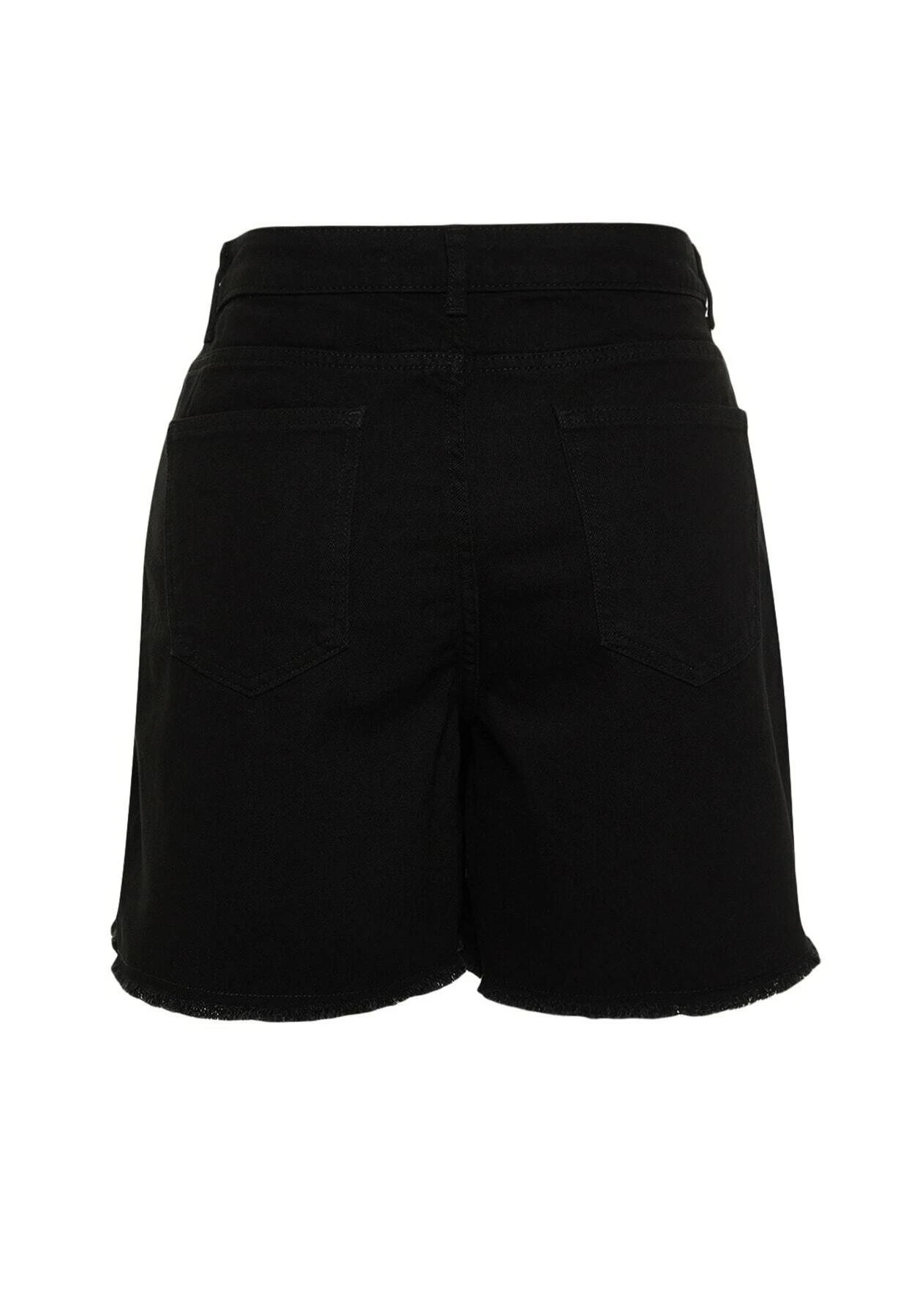 In Grote Maten Gewoontjes - Shorts Vaqueros - Black - Imagen 2