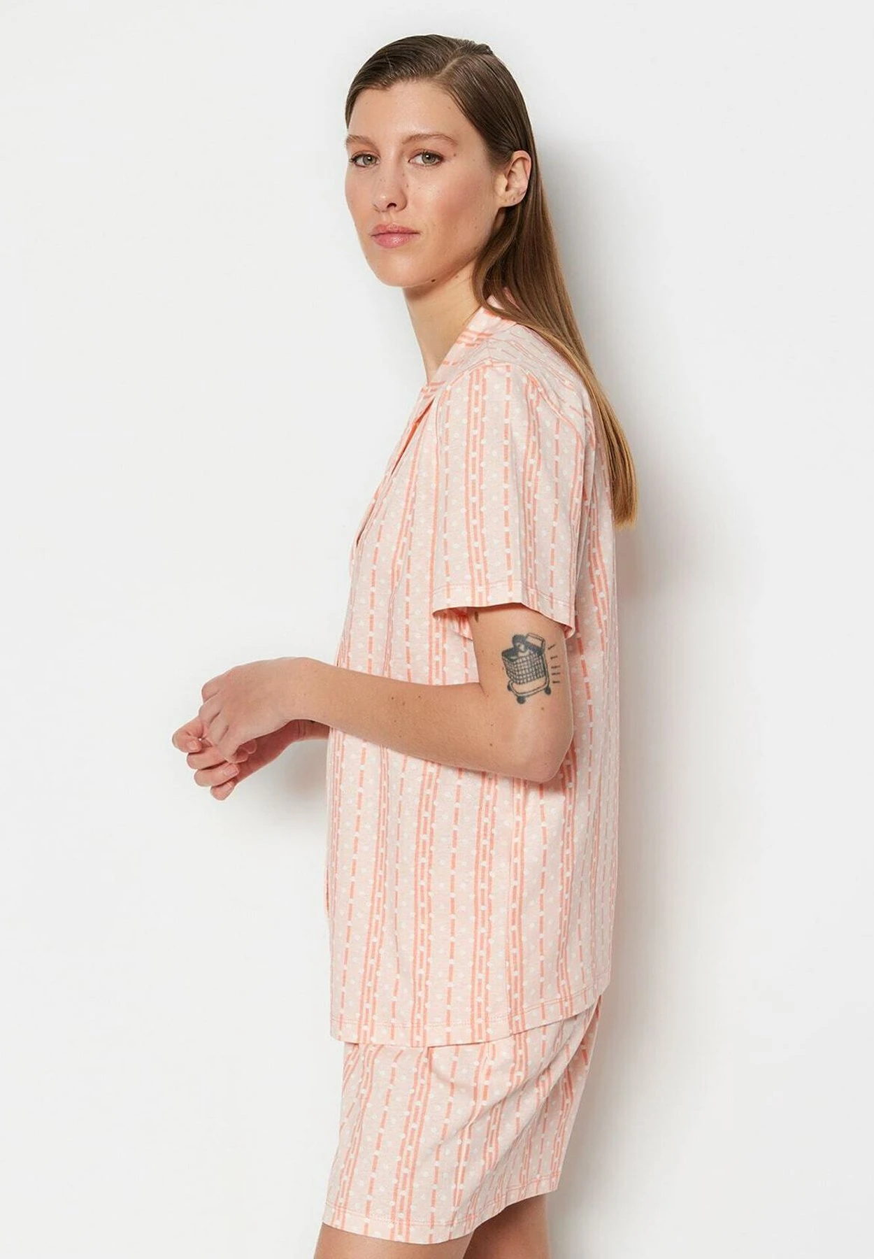 Trendyol Set - Pijama - Salmon - Imagen 3