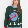 Trendyol Christmas - Jersey De Punto - Green