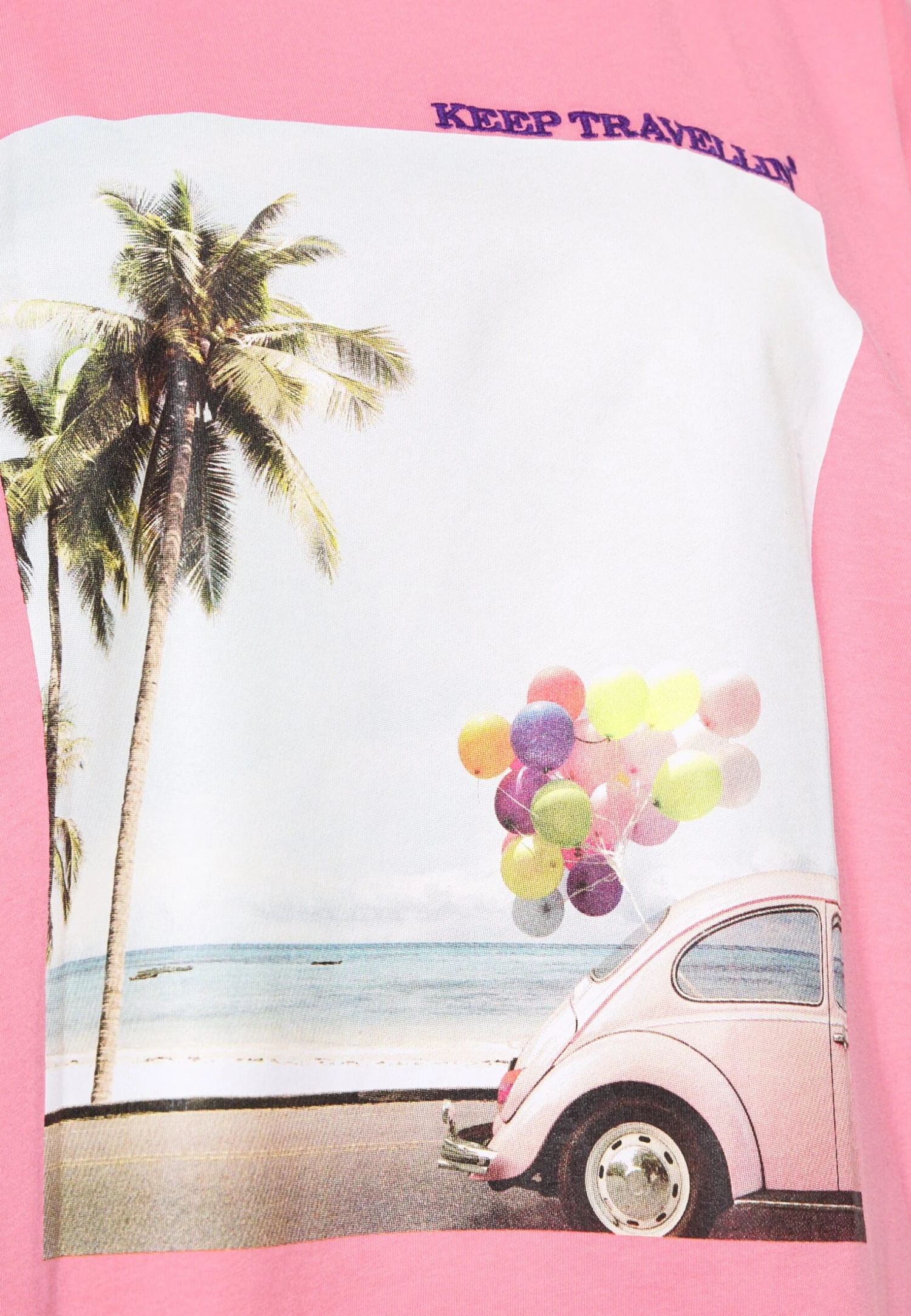Trendyol Camiseta Estampada - Pink - Imagen 3