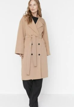 Trendyol Casual Comfort - Gabardina - Brown