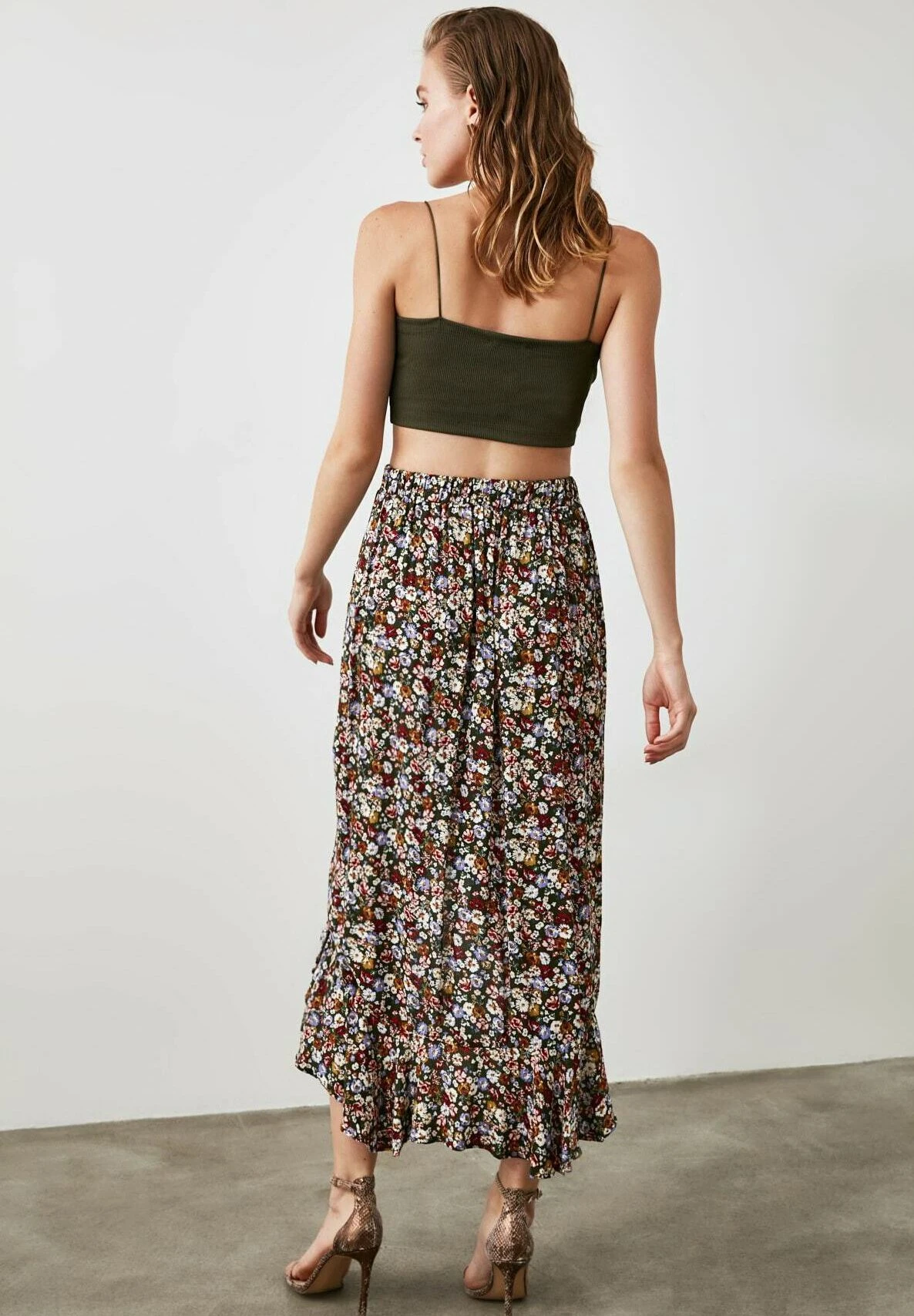 Trendyol Falda Acampanada - Multicolor - Imagen 2