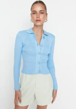 Trendyol Chaqueta De Punto - Blue