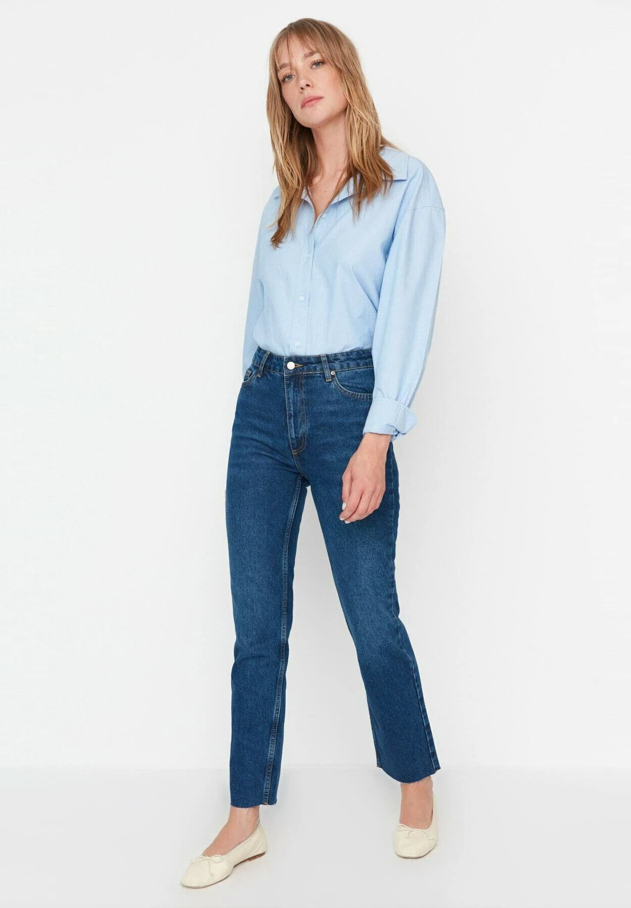 Trendyol Gewoontjes - Vaqueros Slim Fit - Blue - Imagen 4