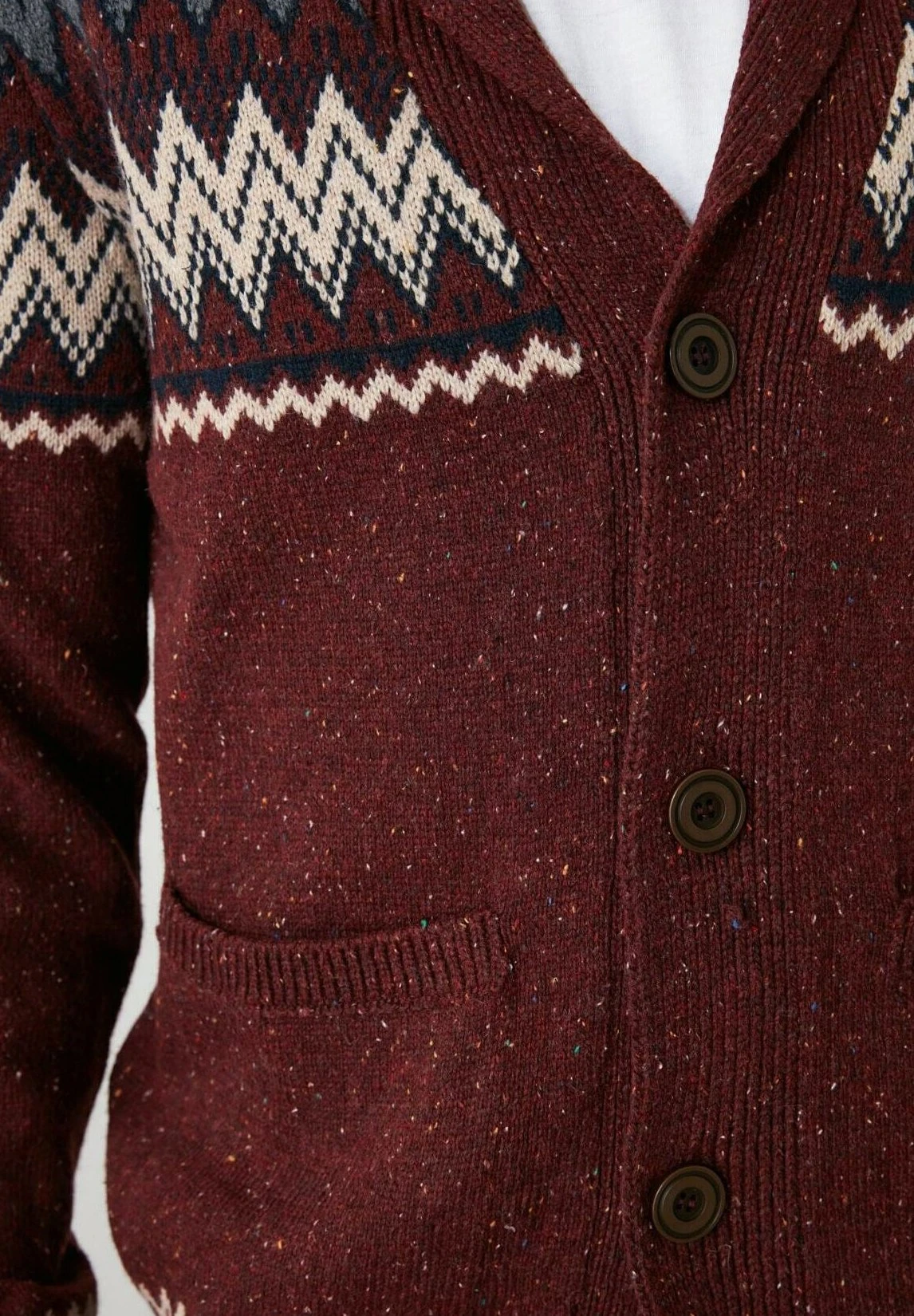 Trendyol Chaqueta De Punto - Burgundy - Imagen 6