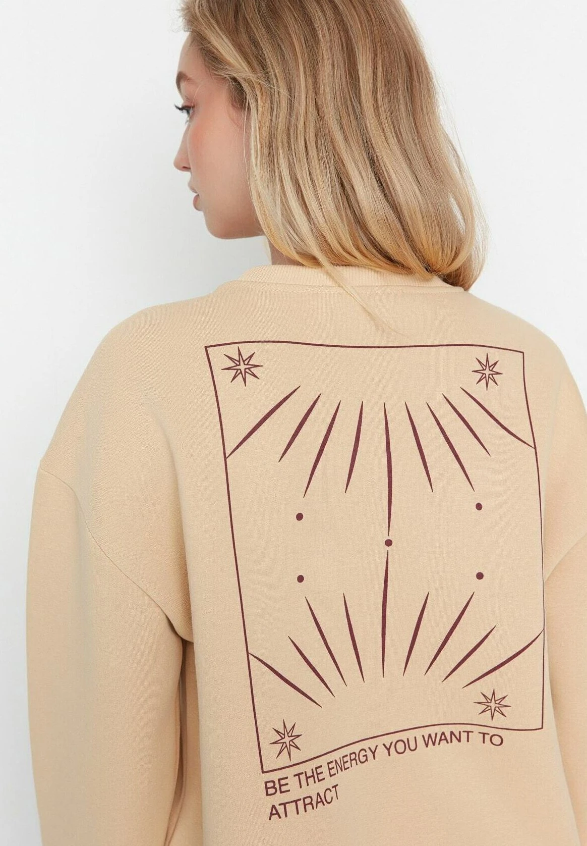 Trendyol Casual&Comfort - Sudadera - Beige - Imagen 4