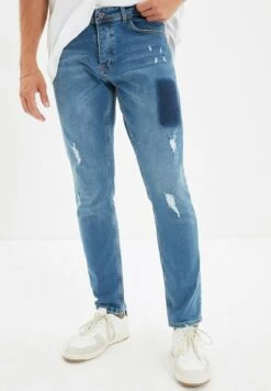 Trendyol Vaqueros Boyfriend - Navy Blue