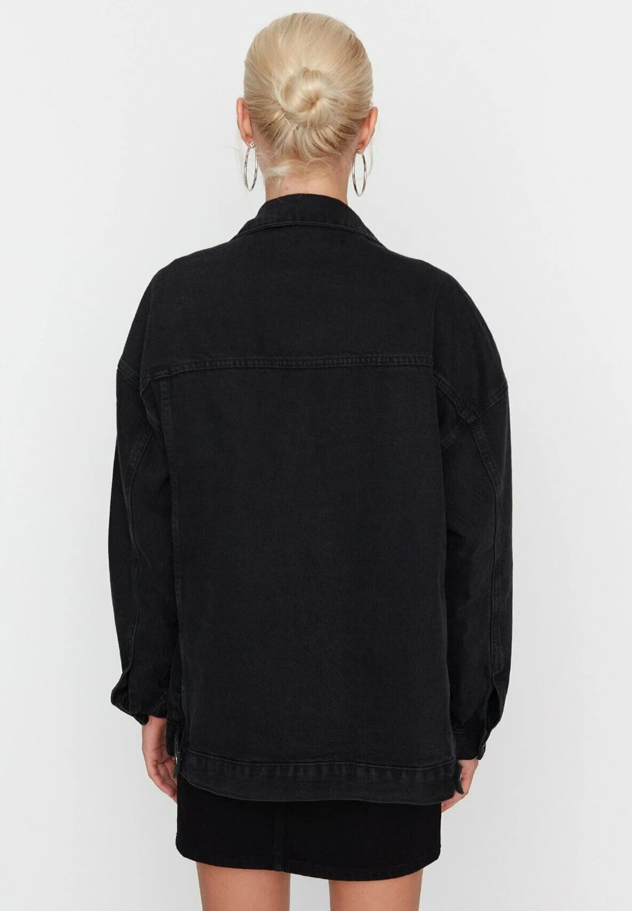 Trendyol Chaqueta Vaquera - Black - Imagen 3