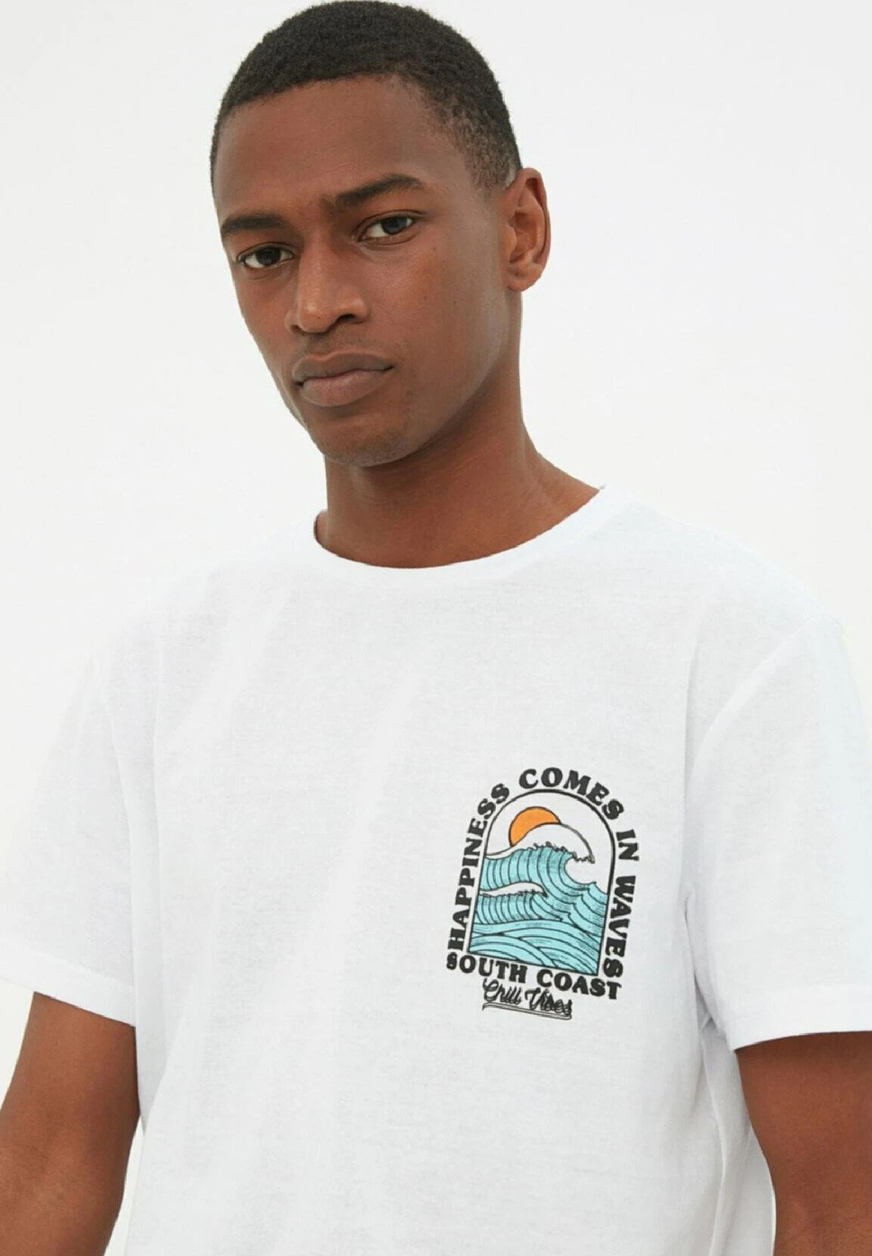 Trendyol Gewoontjes - Camiseta Estampada - White - Imagen 3