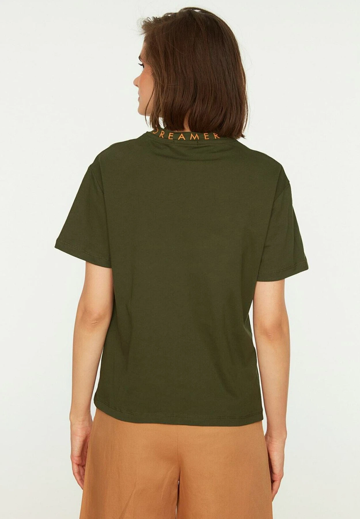 Trendyol Twoaw - Camiseta Estampada - Green - Imagen 8