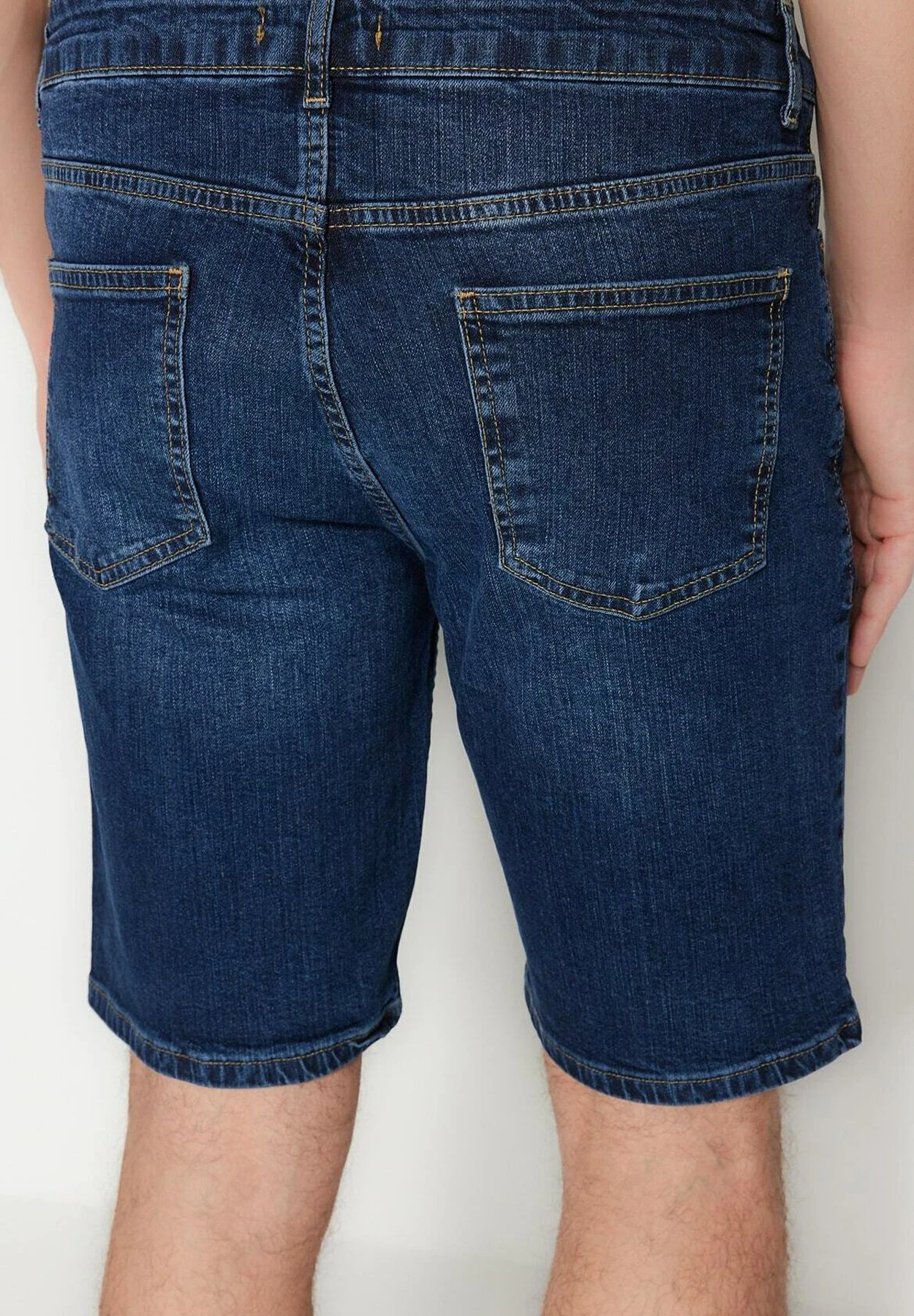 Trendyol Gewoontjes - Shorts Vaqueros - Navy Blue - Imagen 5