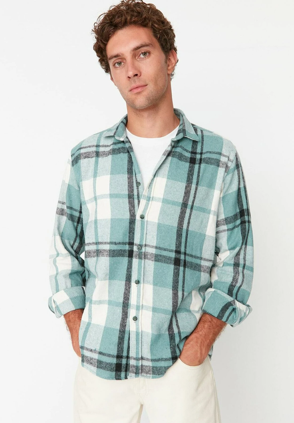 Trendyol Camisa - Turquoise - Imagen 3