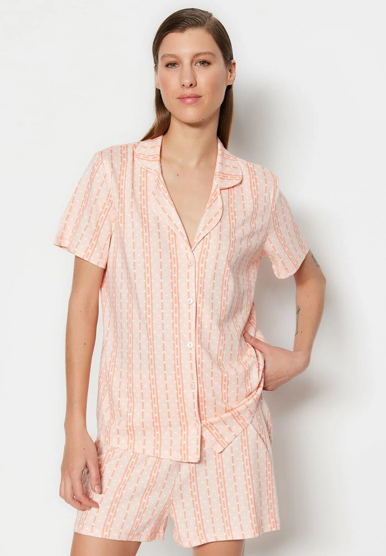 Trendyol Set - Pijama - Salmon