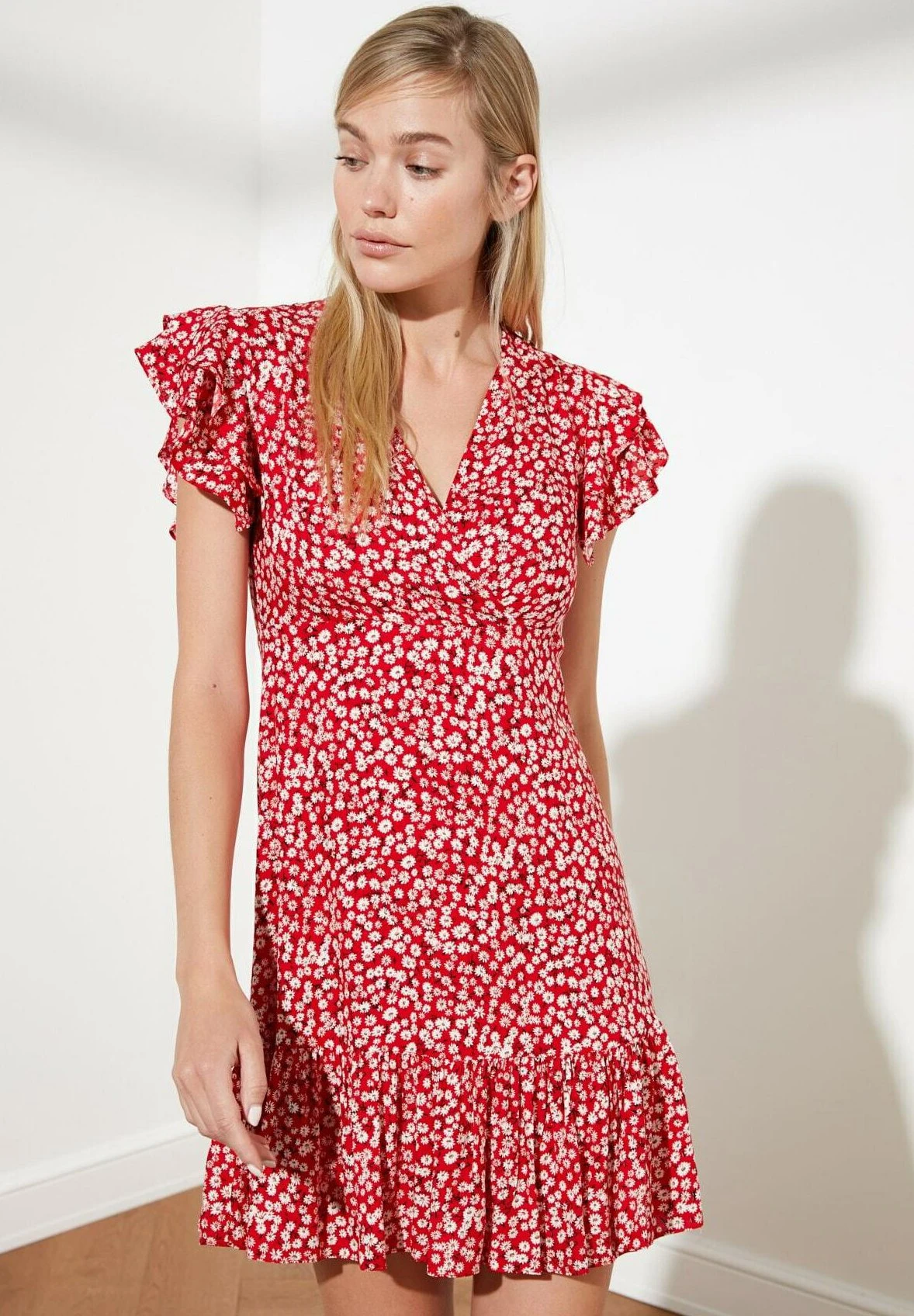 Trendyol Vestido Informal - Red - Imagen 3