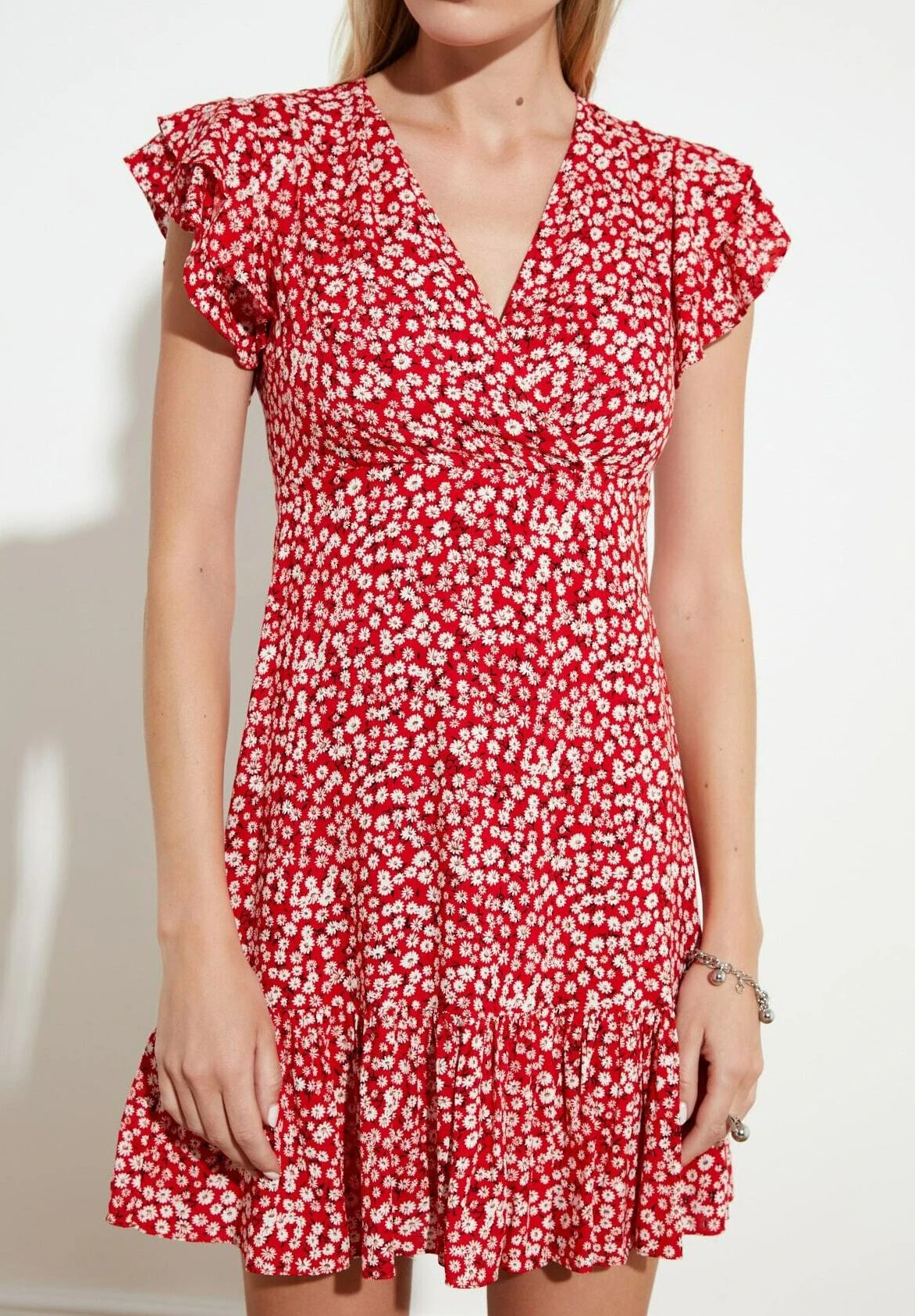 Trendyol Vestido Informal - Red - Imagen 5