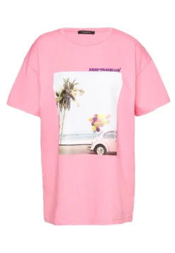 Trendyol Camiseta Estampada - Pink