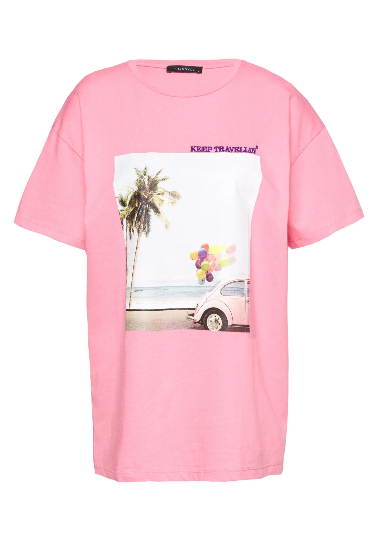 Trendyol Camiseta Estampada - Pink