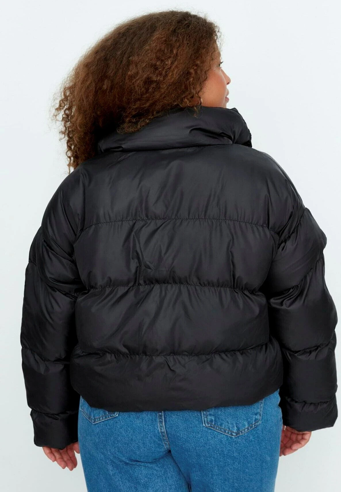 Plus Size- Chaqueta De Invierno - Black - Imagen 2