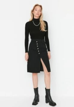 Trendyol Falda De Tubo - Black