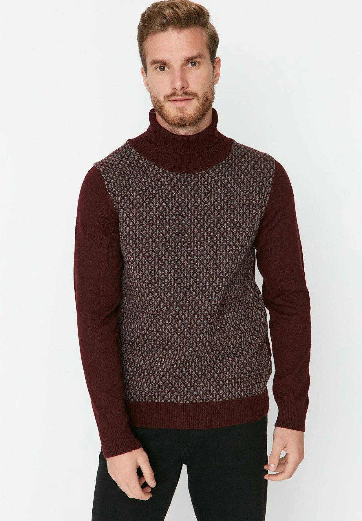 Trendyol Jersey De Punto - Burgundy