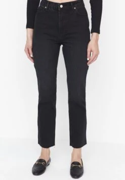 Trendyol Gewoontjes - Vaqueros Slim Fit - Black