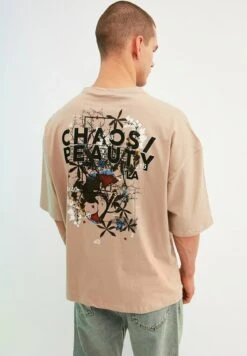 Trendyol Camiseta Estampada - Beige