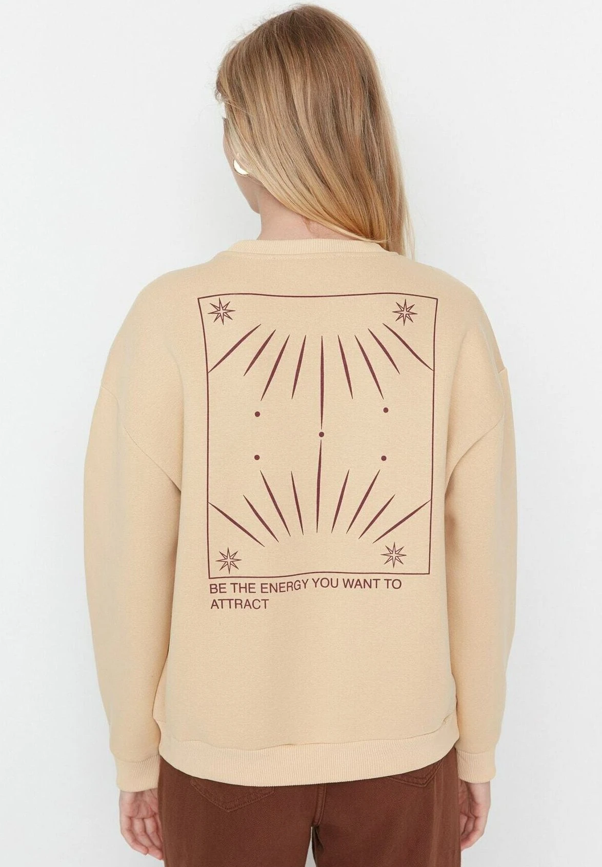 Trendyol Casual&Comfort - Sudadera - Beige - Imagen 2