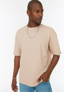 Trendyol Gewoontjes - Camiseta Básica - Camel