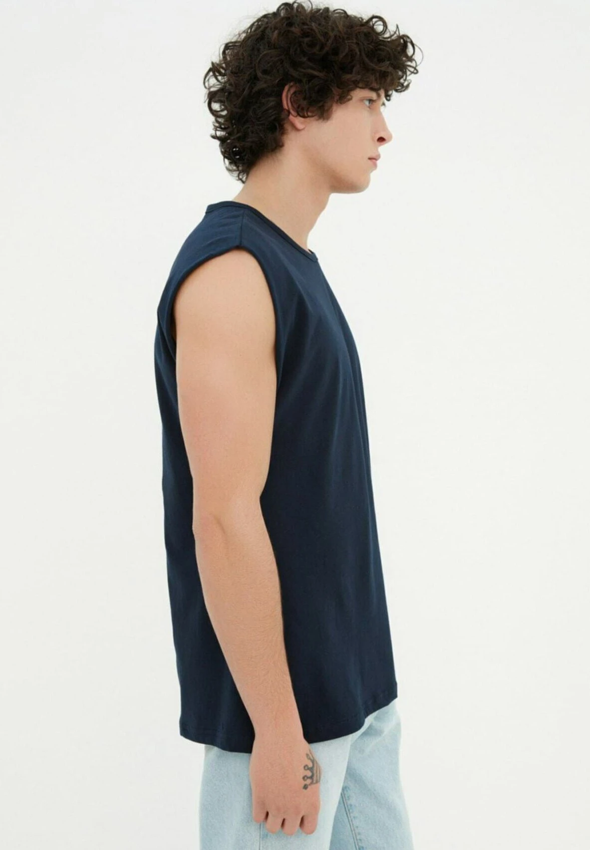 Trendyol Tmnss20Al0067 - Top - Navy Blue - Imagen 5