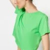 Trendyol Twoss20Ts0135 - Camiseta Básica - Green