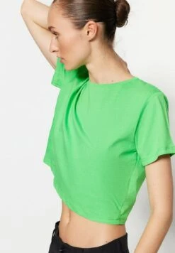 Trendyol Twoss20Ts0135 - Camiseta Básica - Green