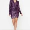 Trendyol Vestido De Cóctel - Purple