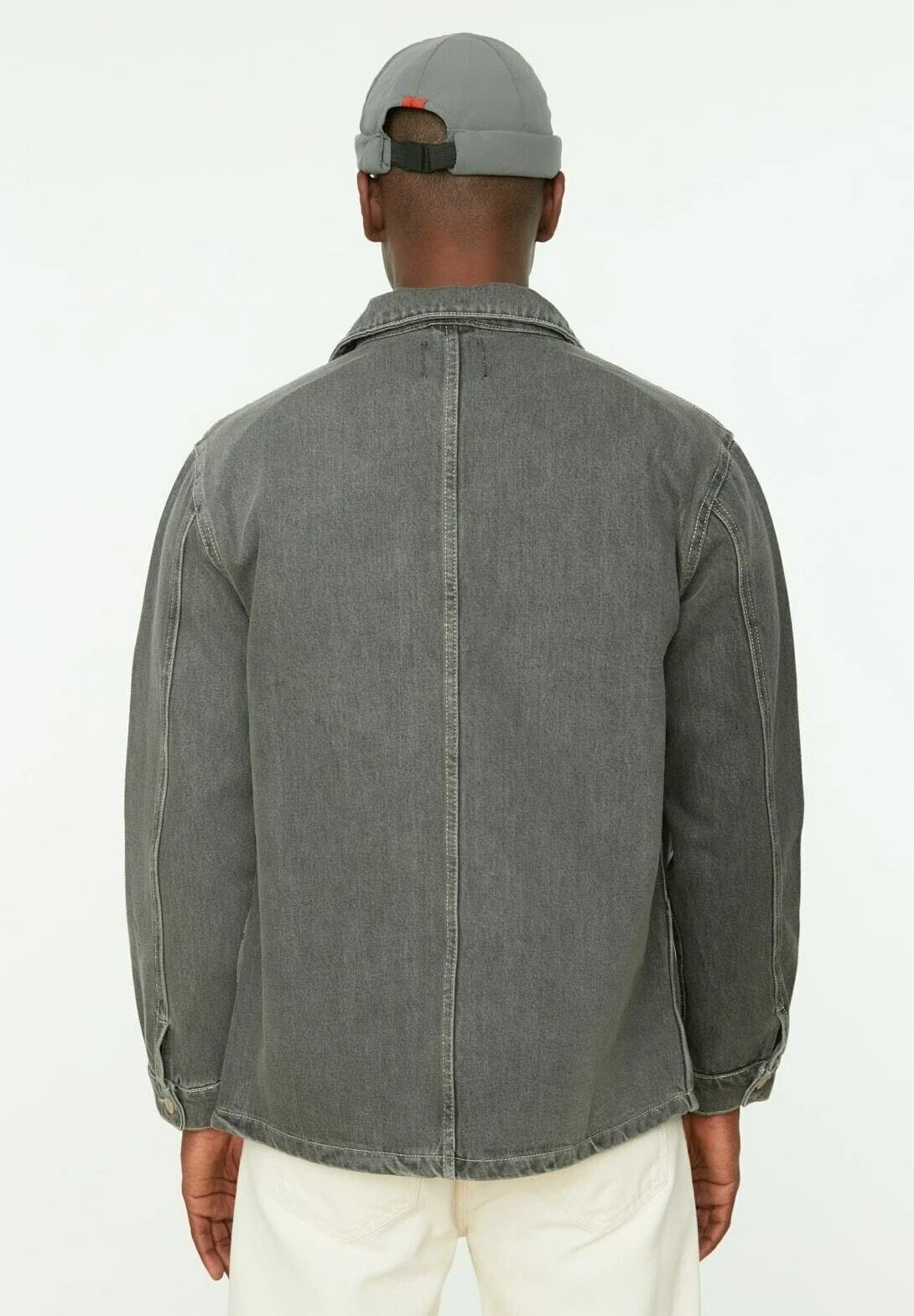 Trendyol Chaqueta Vaquera - Grey - Imagen 2