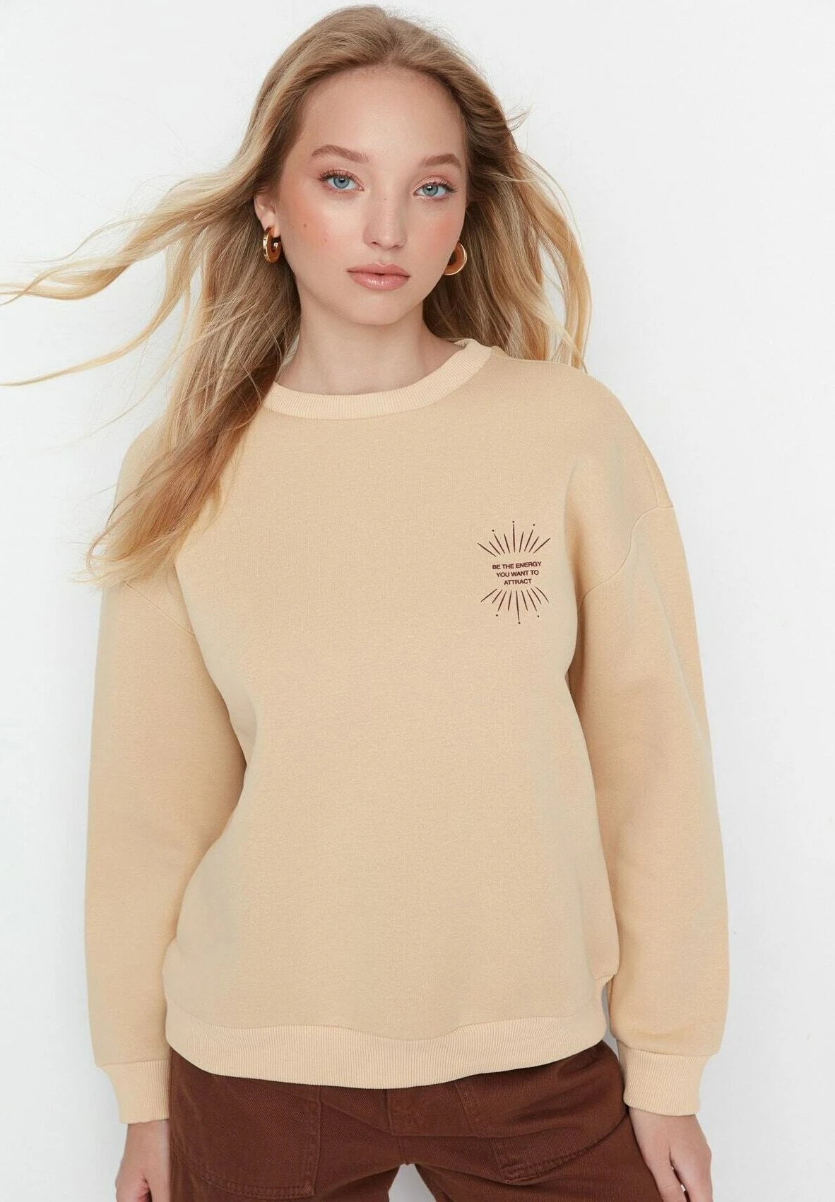Trendyol Casual&Comfort - Sudadera - Beige