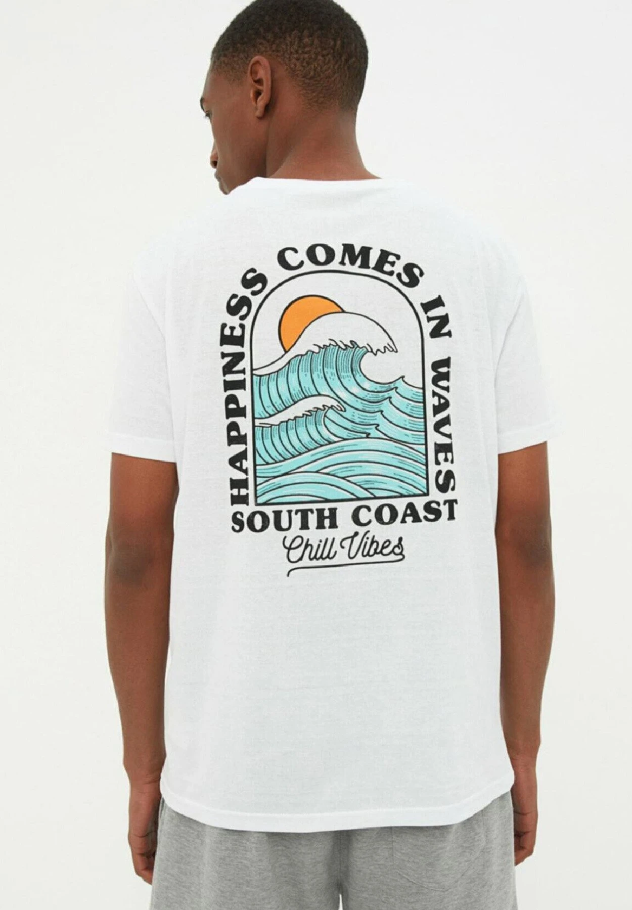 Trendyol Gewoontjes - Camiseta Estampada - White